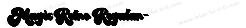 Magic Retro Regular字体转换